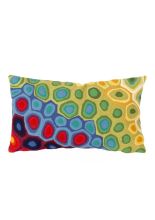 Trans Ocean Pillow Visions III Abstract 100% Polyester Handmade 4127